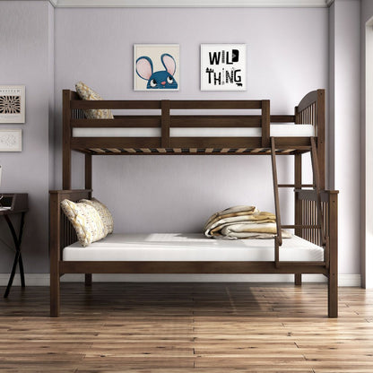 Tales Wood Twin over Full Bunk Bed with Ladder