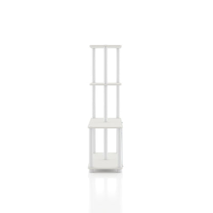 Seni 4-Cube Shelves Wood Open Bookcase