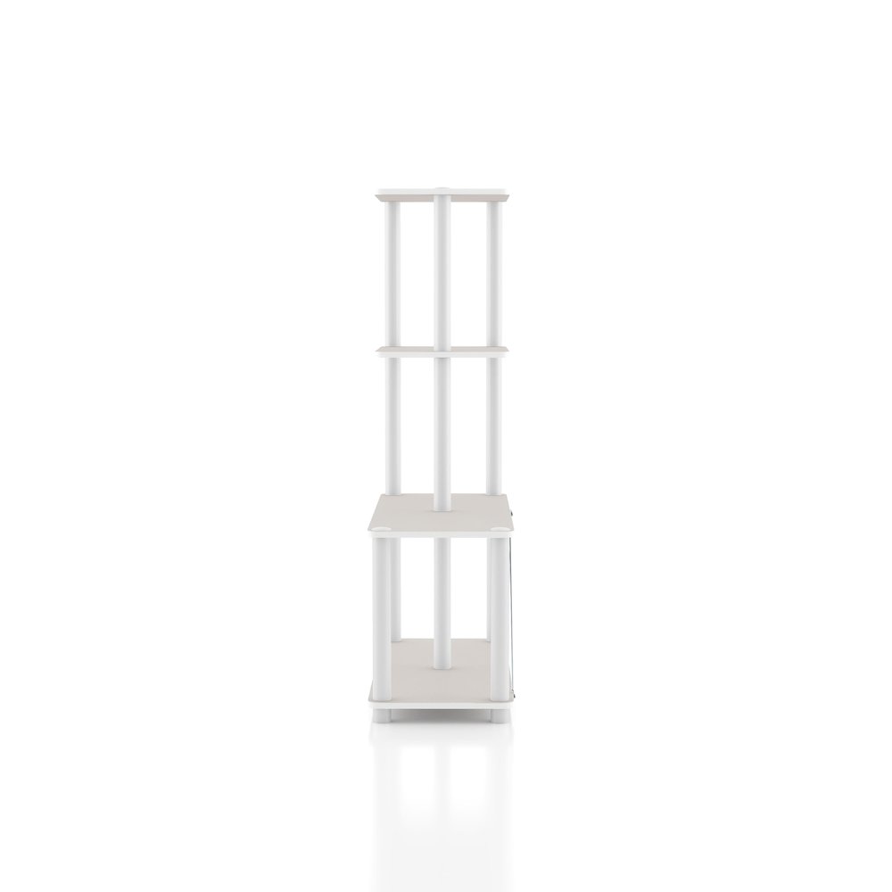 Seni 4-Cube Shelves Wood Open Bookcase