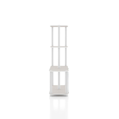 Seni 4-Cube Shelves Wood Open Bookcase