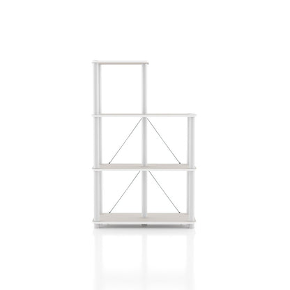 Seni 5-Cube Shelves Wood Open Bookcase