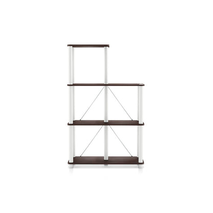 Seni 5-Cube Shelves Wood Open Bookcase