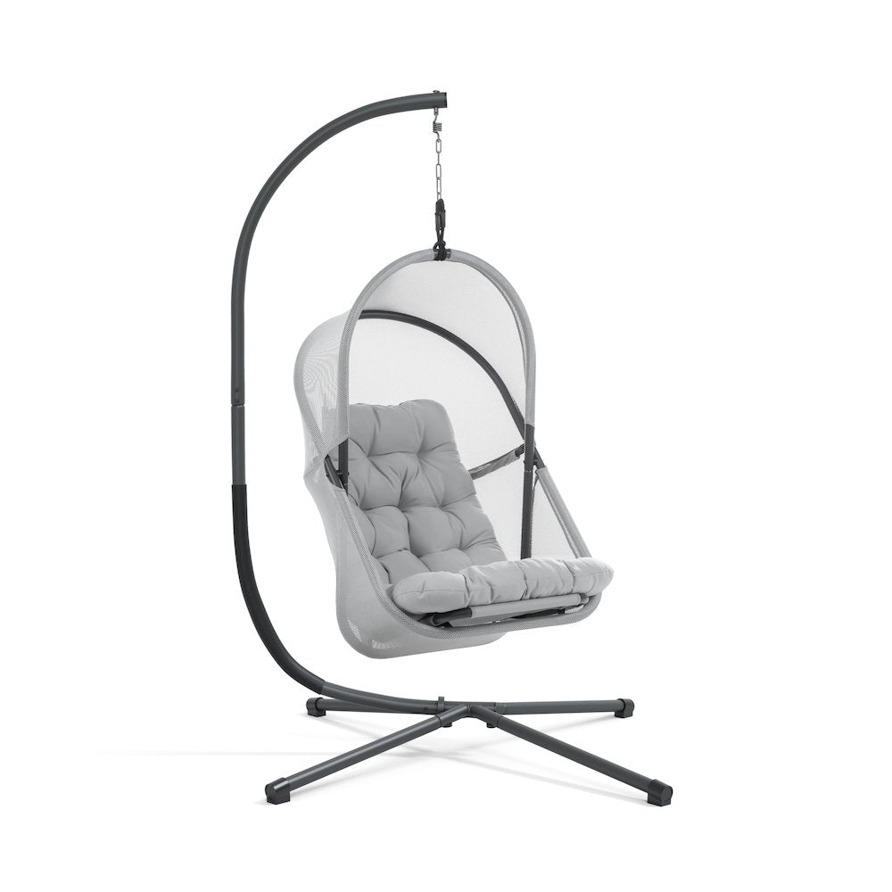 Drift Patio Foldable Porch Swing Chair with Cushion