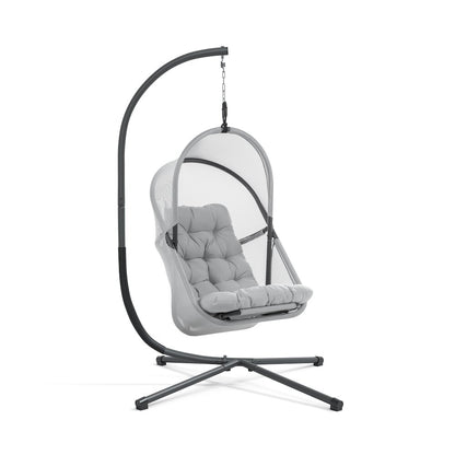 Drift Patio Foldable Porch Swing Chair with Cushion