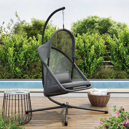 Sway UV-Resistant Foldable Patio Swing Chair with Cushions