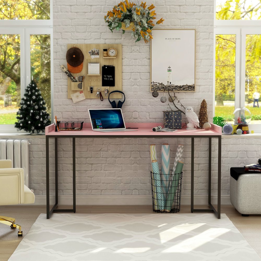 Timor Modern Wood Computer Desk with USB