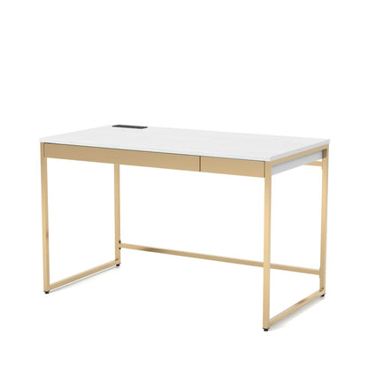 Abair Metal Writing Desk with USB Port