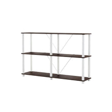 Wood 3-Tier Open Bookcase with Ample Storage and Modern Design