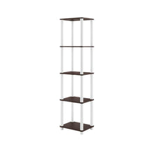 Wooden 5-Tier Bookshelf with Open Design for Living Room and Office Storage