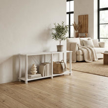 Wood 2-Tier Open Shelves Bookcase with Spacious Storage