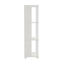 Wood 4-Tier Open Bookcase with Stylish Design for Living Room or Office