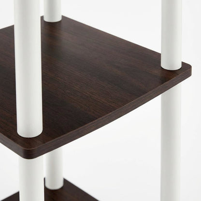 Wooden 5-Tier Bookshelf with Open Design for Living Room and Office Storage