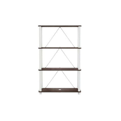 Wood 4-Tier Bookcase with Open Shelving for Stylish Storage