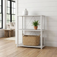 Wooden 3-Tier Open Bookcase with Spacious Shelves for Versatile Storage