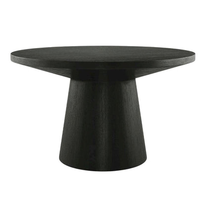 Round Solid Wood Coffee Table with Durable Finish for Modern Living
