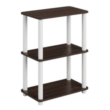 Wooden 3-Tier Open Bookcase with Spacious Shelves for Home Storage
