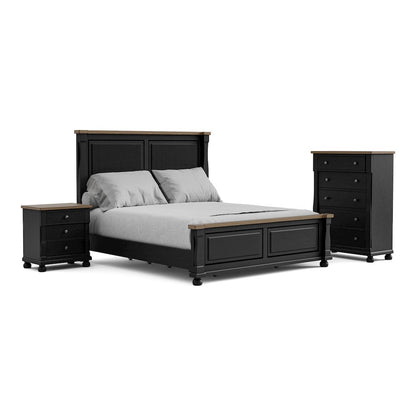 Fontevraud 3-Piece Bedroom Set with 3-Drawer Nightstand