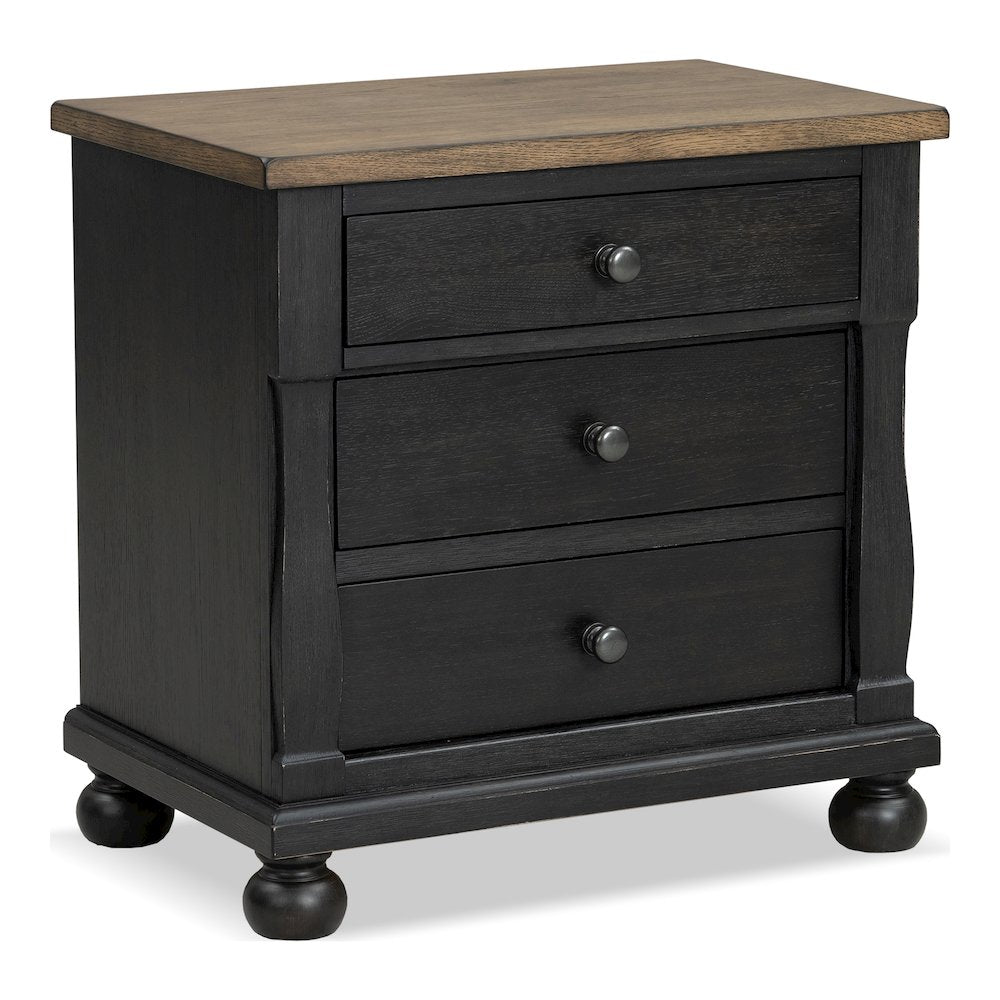 Fontevraud 3-Piece Bedroom Set with 3-Drawer Nightstand