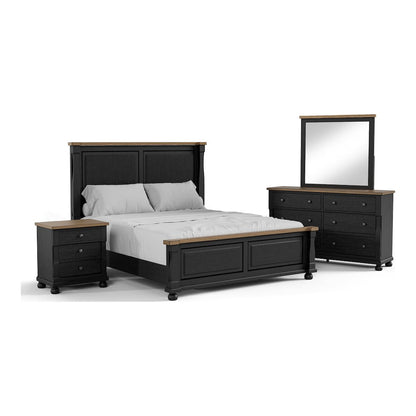 Fontevraud 4-Piece Bedroom Set with 3-Drawer Nightstand