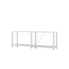 Wood 2-Tier Open Shelves Bookcase with Spacious Storage