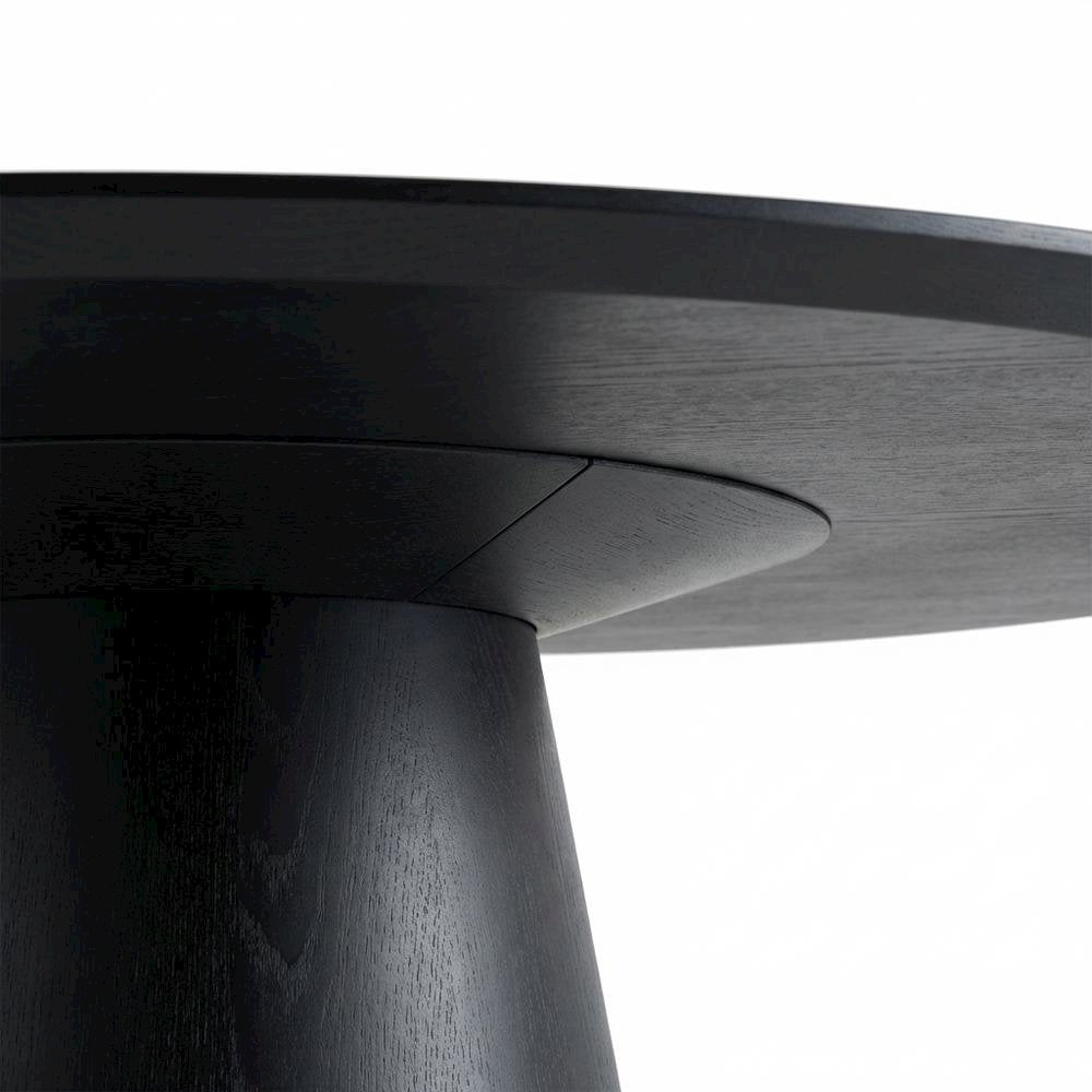 Round Solid Wood Coffee Table with Durable Finish for Modern Living
