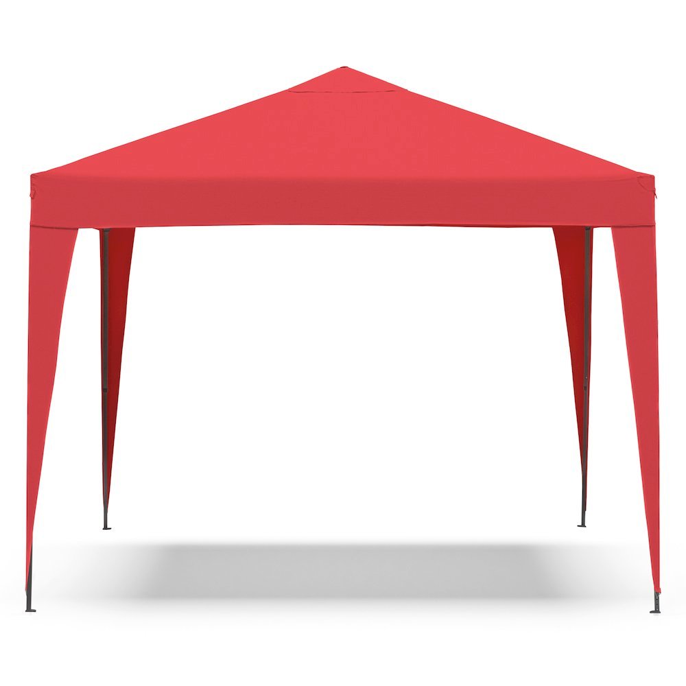 Red Polyester, Steel Frame, Pop Up Canopy – Outdoor Gazebo for Events