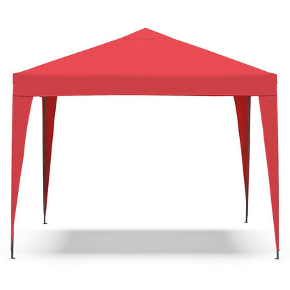 Red Polyester, Steel Frame, Pop Up Canopy – Outdoor Gazebo for Events