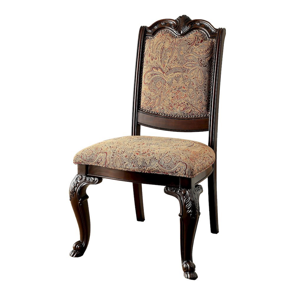 Brown Upholstered Dining Chairs Set of 2 Stylish Kitchen and Dining Room Chairs