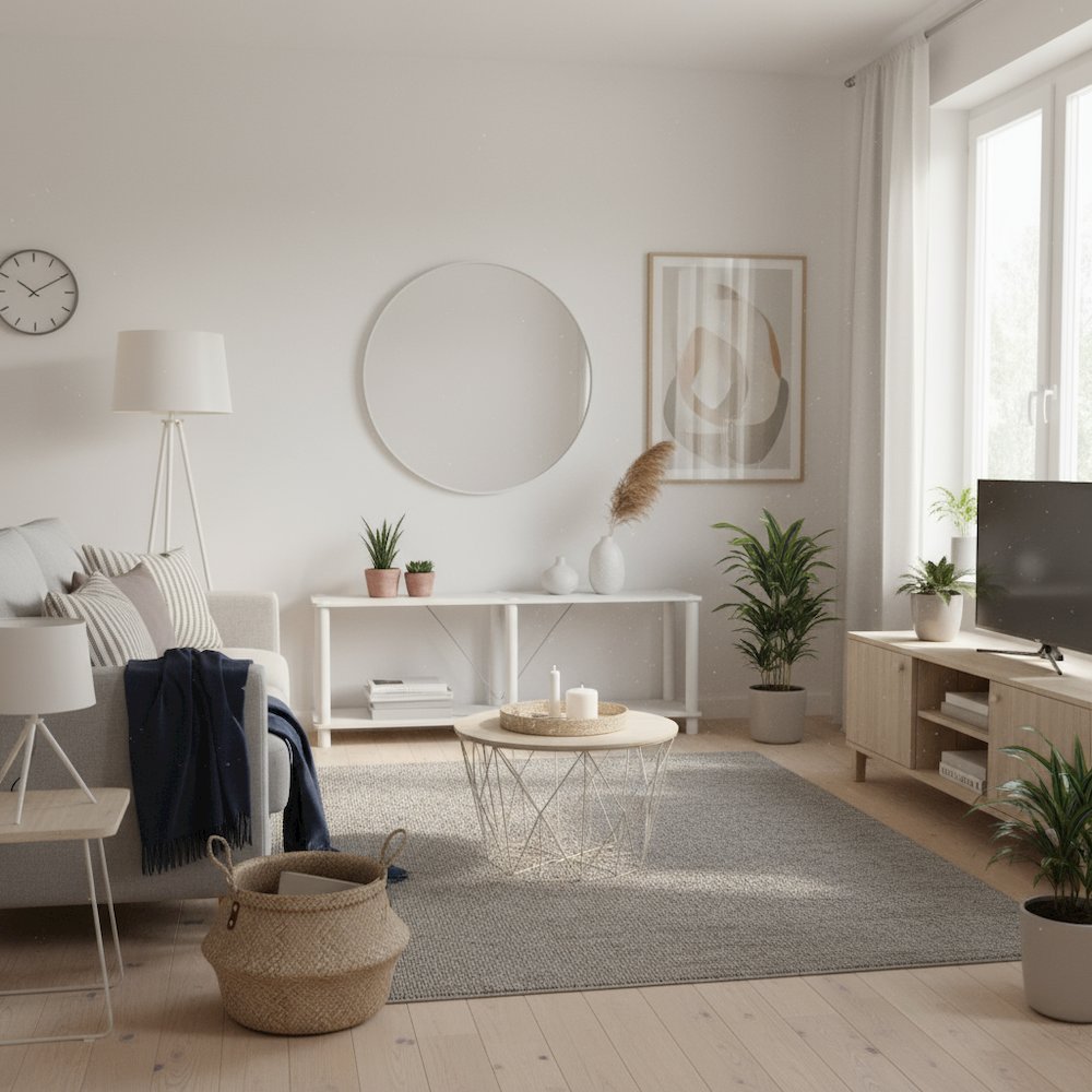 White Standing Shelf – 2 Tier Display Shelf with Horizontal Bookshelf Design