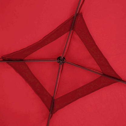 Red Polyester, Steel Frame, Pop Up Canopy – Outdoor Gazebo for Events