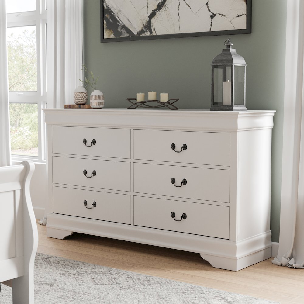Arabella Wood 6-Drawer Dresser