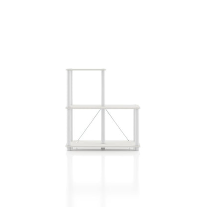 Seni 3-Cube Shelves Wood Open Bookcase