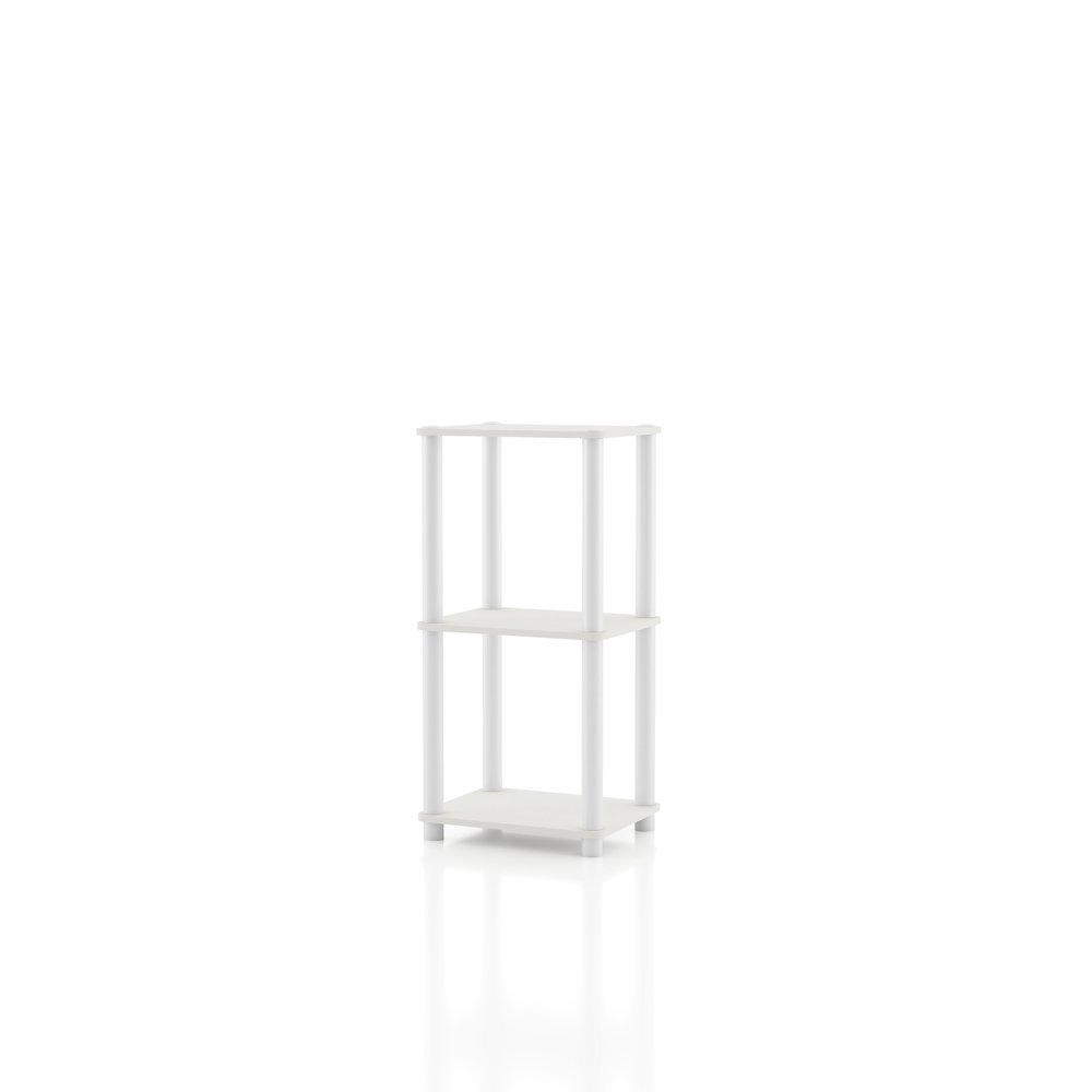 Seni 3-Tier 15-Inch Shelves Wood Open Bookcase