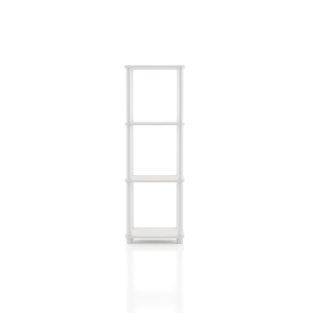 Seni 4-Tier 15-Inch Shelves Wood Open Bookcase
