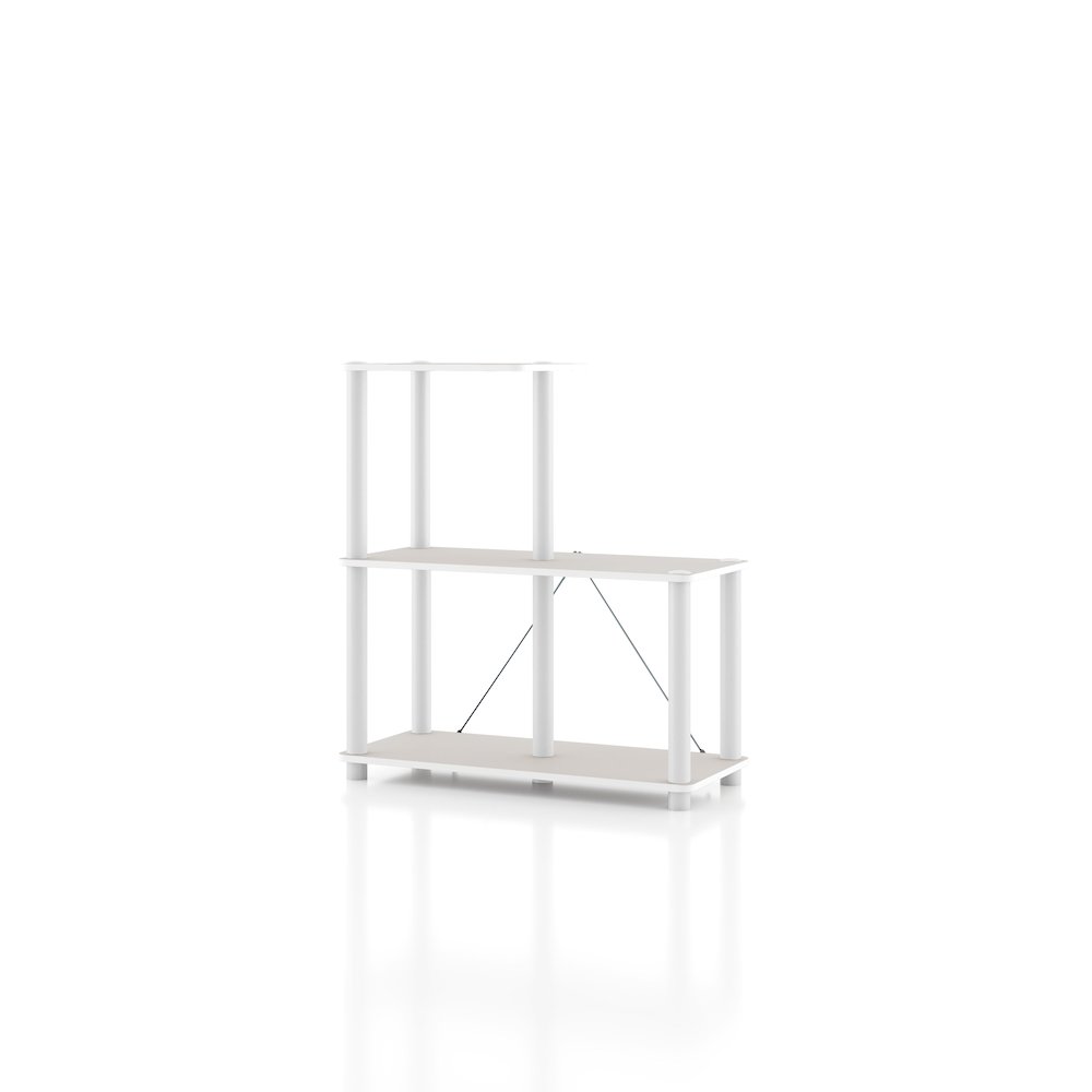 Seni 3-Cube Shelves Wood Open Bookcase