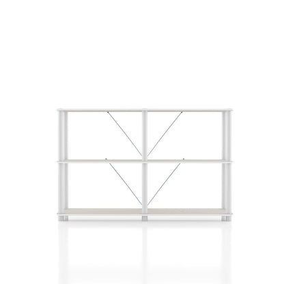 Seni 3-Tier 47-Inch Shelves Wood Open Bookcase