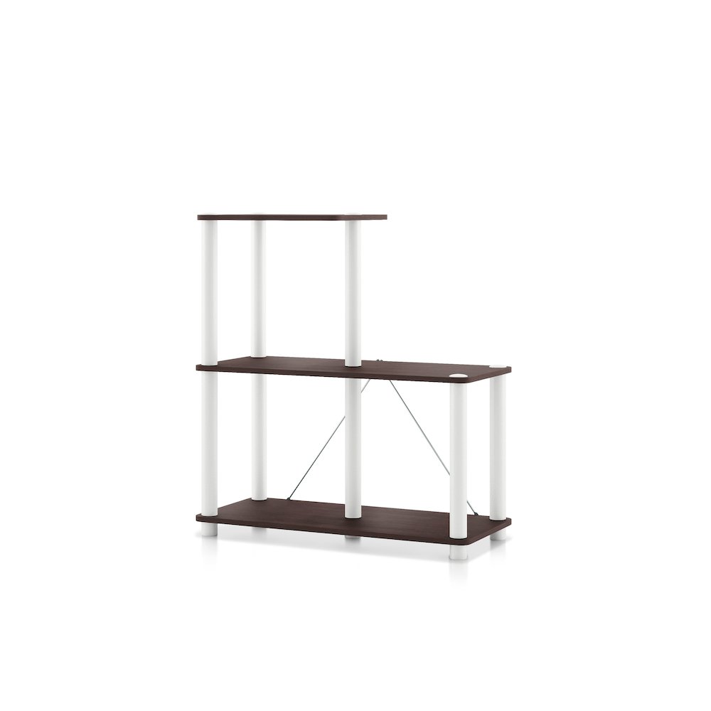 Seni 3-Cube Shelves Wood Open Bookcase