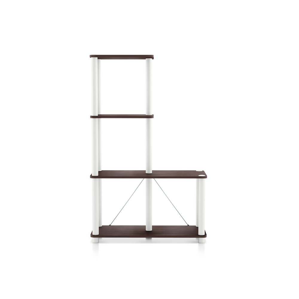 Seni 3-Cube Shelves Wood Open Bookcase