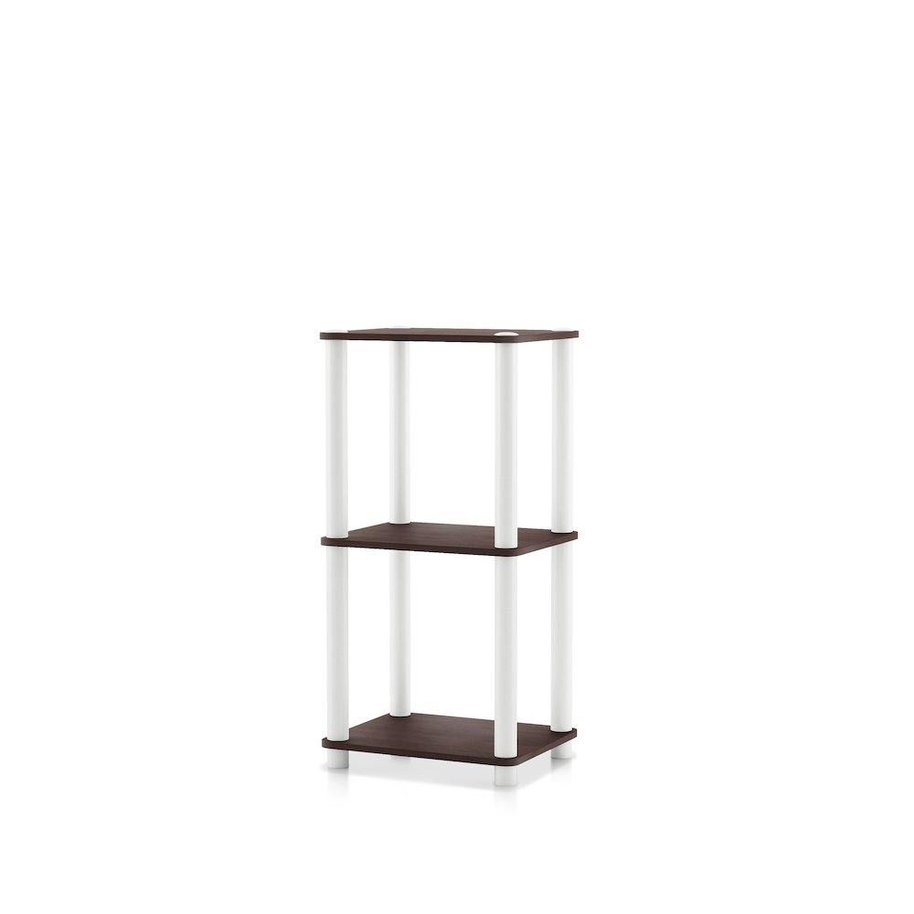 Seni 3-Tier 15-Inch Shelves Wood Open Bookcase