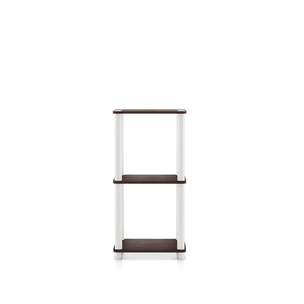 Seni 3-Tier 15-Inch Shelves Wood Open Bookcase