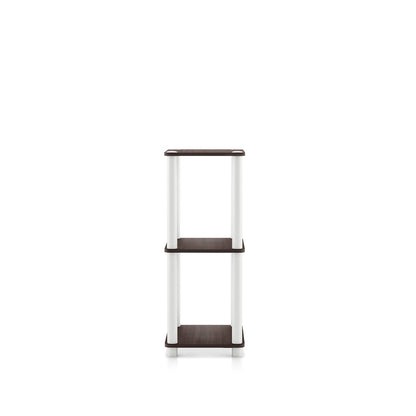 Seni 3-Tier 15-Inch Shelves Wood Open Bookcase