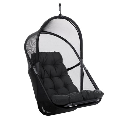 Drift Patio Foldable Porch Swing Chair with Cushion