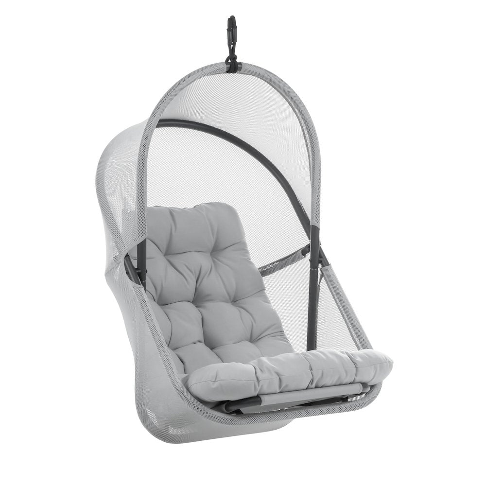 Drift Patio Foldable Porch Swing Chair with Cushion