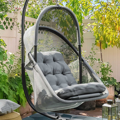 Drift Patio Foldable Porch Swing Chair with Cushion