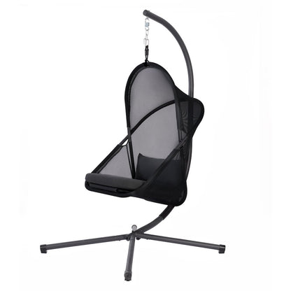 Sway UV-Resistant Foldable Patio Swing Chair with Stand
