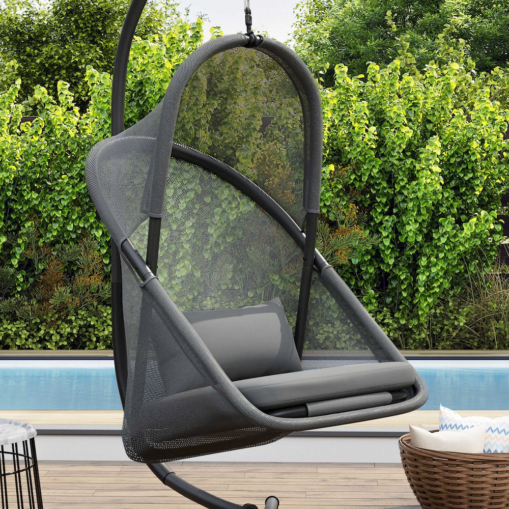 Sway UV-Resistant Foldable Patio Swing Chair with Cushions