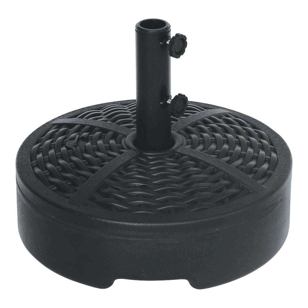 Fab Black Plastic Fillable Free Standing Umbrella Base
