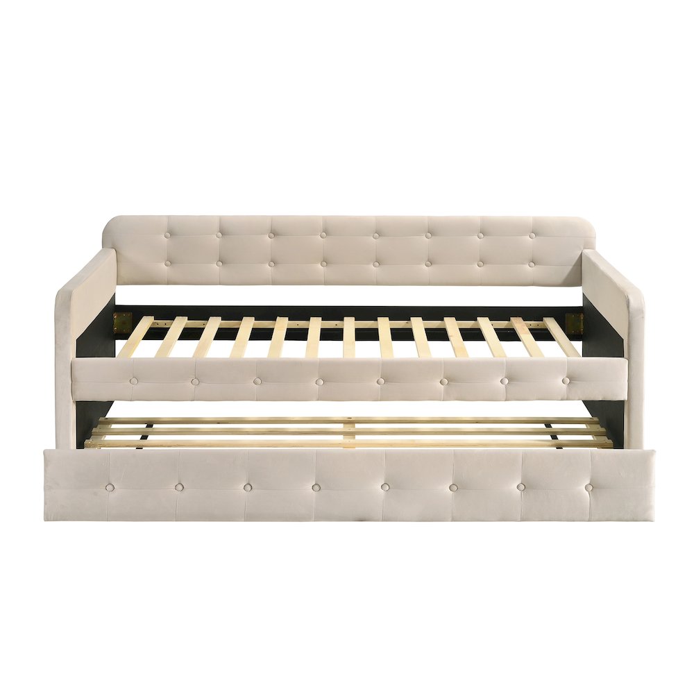 Harper Fabric Twin Daybed with Trundle