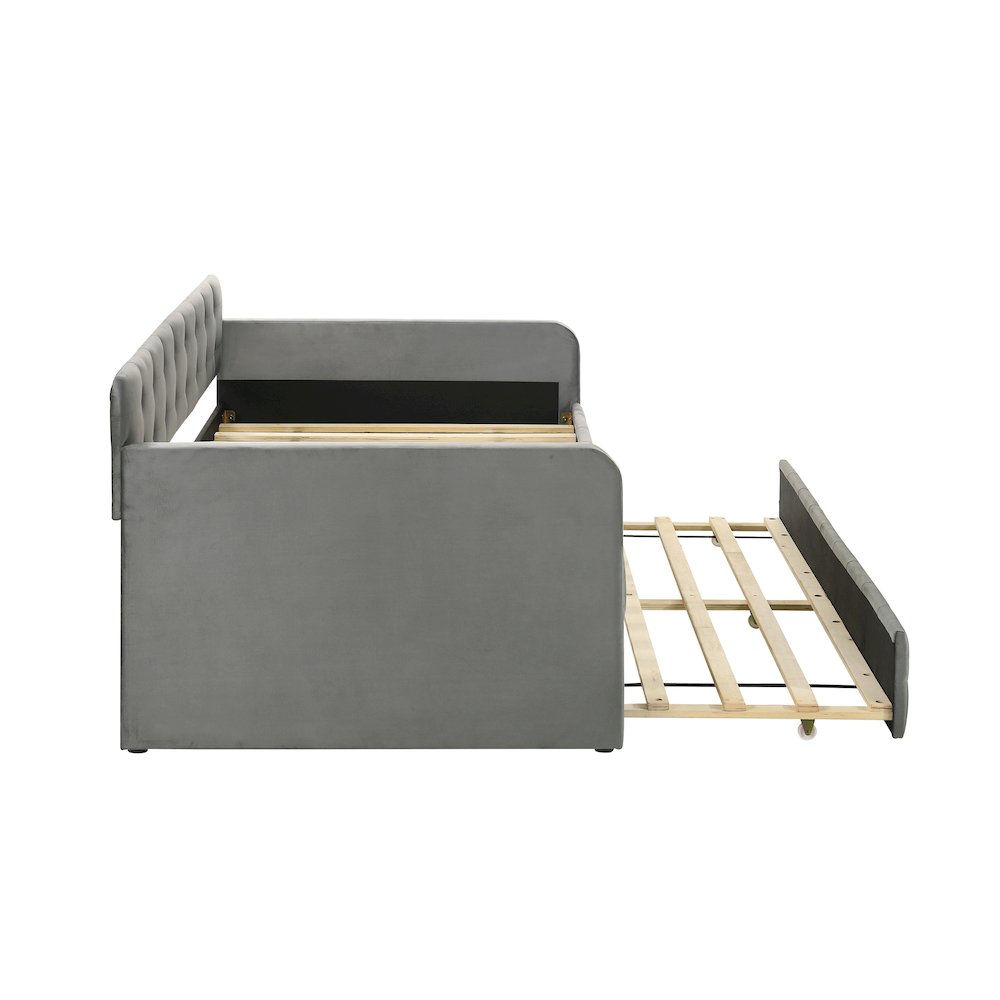 Harper Fabric Twin Daybed with Trundle