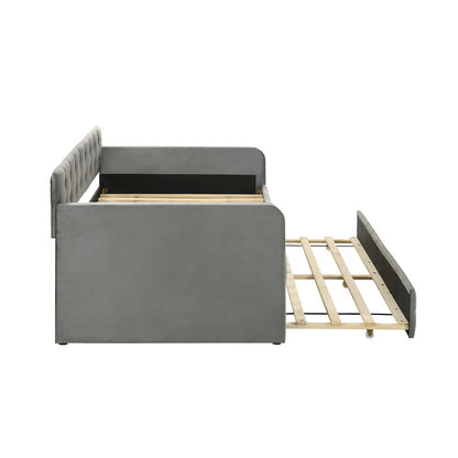 Harper Fabric Twin Daybed with Trundle